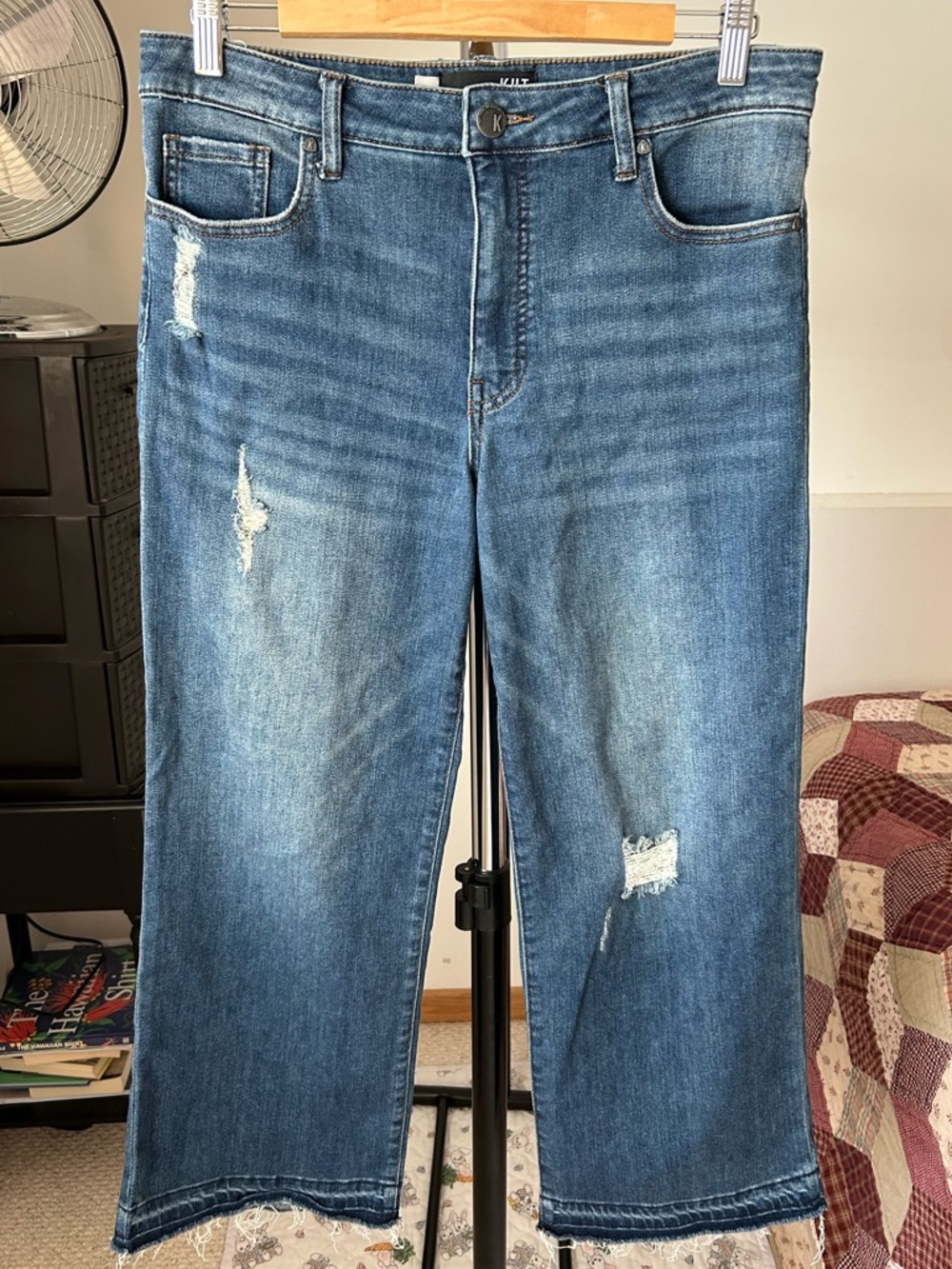 Kut From The Kloth Charlotte Fab Ab Culotte Jeans 10